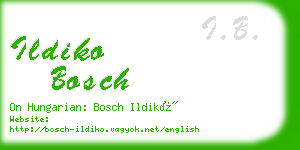 ildiko bosch business card